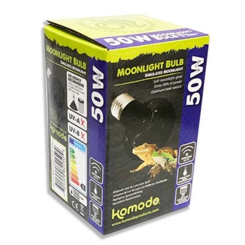 Komodo Moonlight 50W - nocna żarówka grzewcza Komodo Komodo Moonlight 50W - nocna żarówka grzewcza Komodo
