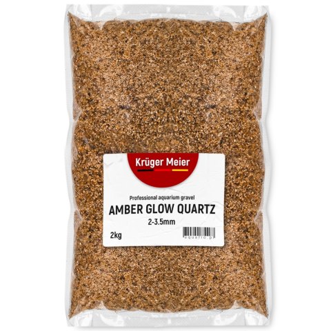 Kruger Meier Amber Glow Quartz 2-3,5 mm - Żwirek akwarystyczny 2 kg Kruger Meier