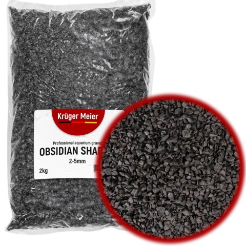 Kruger Meier Obsidian Shadow 2-5 mm - Żwirek akwarystyczny 2 kg Kruger Meier Kruger Meier Obsidian Shadow 2-5 mm - Żwirek akwarystyczny 2 kg Kruger Meier