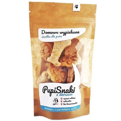 PUPIsnaki z Dorszem 100g - Naturalne ciasteczka wspierające zdrowie i spokój psa Alegia