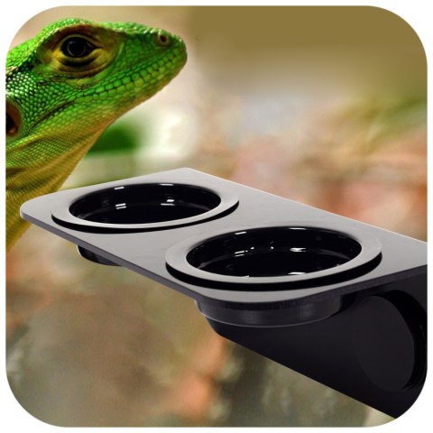 Repti-Zoo Double Magnetic Gecko Feeder - miska wisząca magnetyczna Repti-Zoo Repti-Zoo Double Magnetic Gecko Feeder - miska wisząca magnetyczna Repti-Zoo