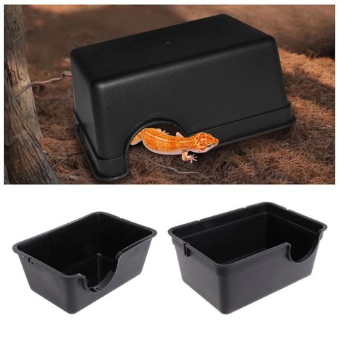 Terrario CubeCave - jaskinia miska na wodę i pokarm 14x9x5cm Terrario Terrario CubeCave - jaskinia miska na wodę i pokarm 14x9x5cm Terrario