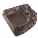 Terrario WoodLake M - rogowa miska na wodę 16x15x4cm Terrario