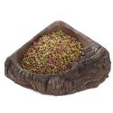 Terrario WoodLake M - rogowa miska na wodę 16x15x4cm Terrario