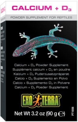 Exo Terra Calcium + D3 - wapno sproszkowane Exo terra