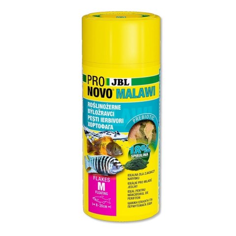 JBL Pronovo Malawi Flakes M - pokarm w płatkach dla pielęgnic 250ml JBL JBL Pronovo Malawi Flakes M - pokarm w płatkach dla pielęgnic 250ml JBL