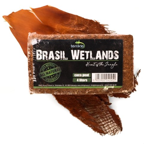Terrario Brasil Wetlands 4l - podłoże z włókien kokosa Terrario Terrario Brasil Wetlands 4l - podłoże z włókien kokosa Terrario