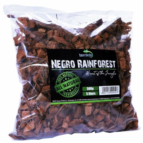 Terrario Negro Rainforest 5l 500g - podłoże zrębki kokosa Terrario Terrario Negro Rainforest 5l 500g - podłoże zrębki kokosa Terrario