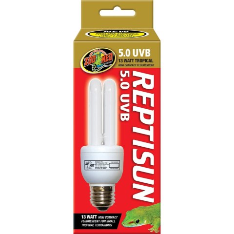 Zoomed ReptiSun 13W 5.0 UVB - żarówka UVB tropikalna Zoomed Zoomed ReptiSun 13W 5.0 UVB - żarówka UVB tropikalna Zoomed