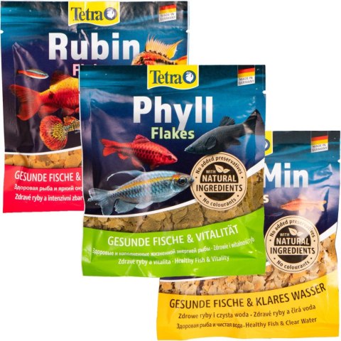 Tetra Zestaw saszetek 2+1 Rubin + Phyll + Min Tetra Tetra Zestaw saszetek 2+1 Rubin + Phyll + Min Tetra